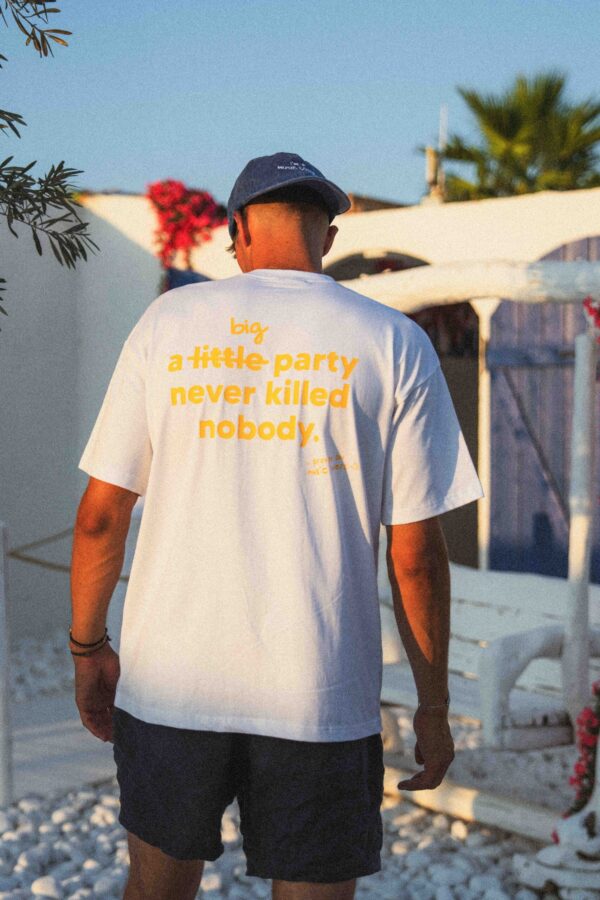 T-SHIRT BIG PARTY - blanc