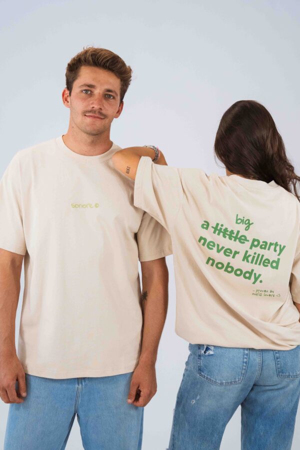 T-SHIRT BIG PARTY - beige